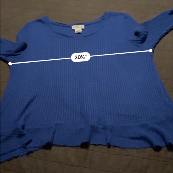 For the Republic Long sleeve waffle knit top‎ Large - Picture 4 of 5